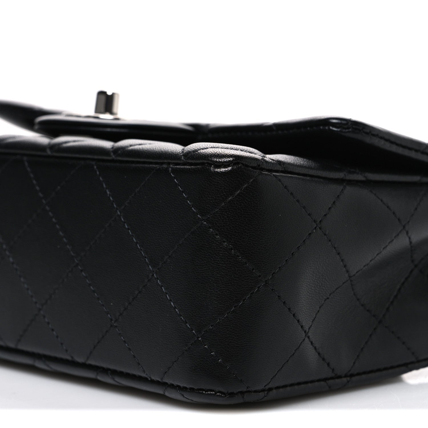 Chanel Lambskin Quilted Mini Rectangular Flap Black 10 of 10