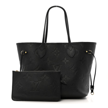 Louis Vuitton Empreinte Monogram Giant Neverfull MM Black 3 of 12