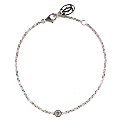Cartier 18K White Gold Diamond SM D'Amour Bracelet 1 of 7