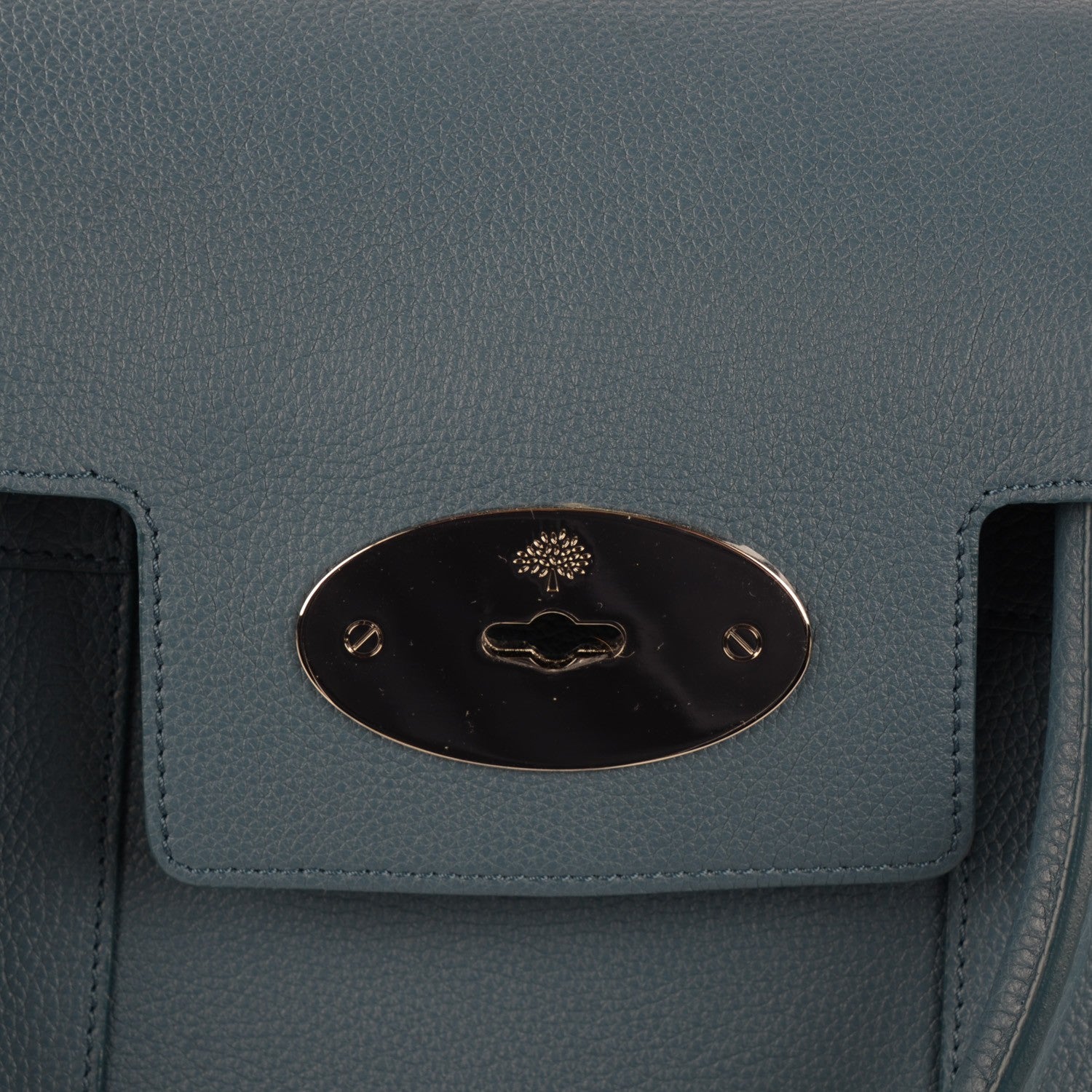 Mulberry Classic Grain Small Bayswater Steel Blue 6 of 9