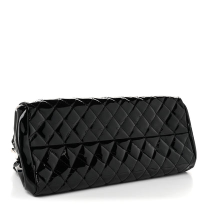 Chanel Patent Quilted Medium Just Mademoiselle Black 3 of 9