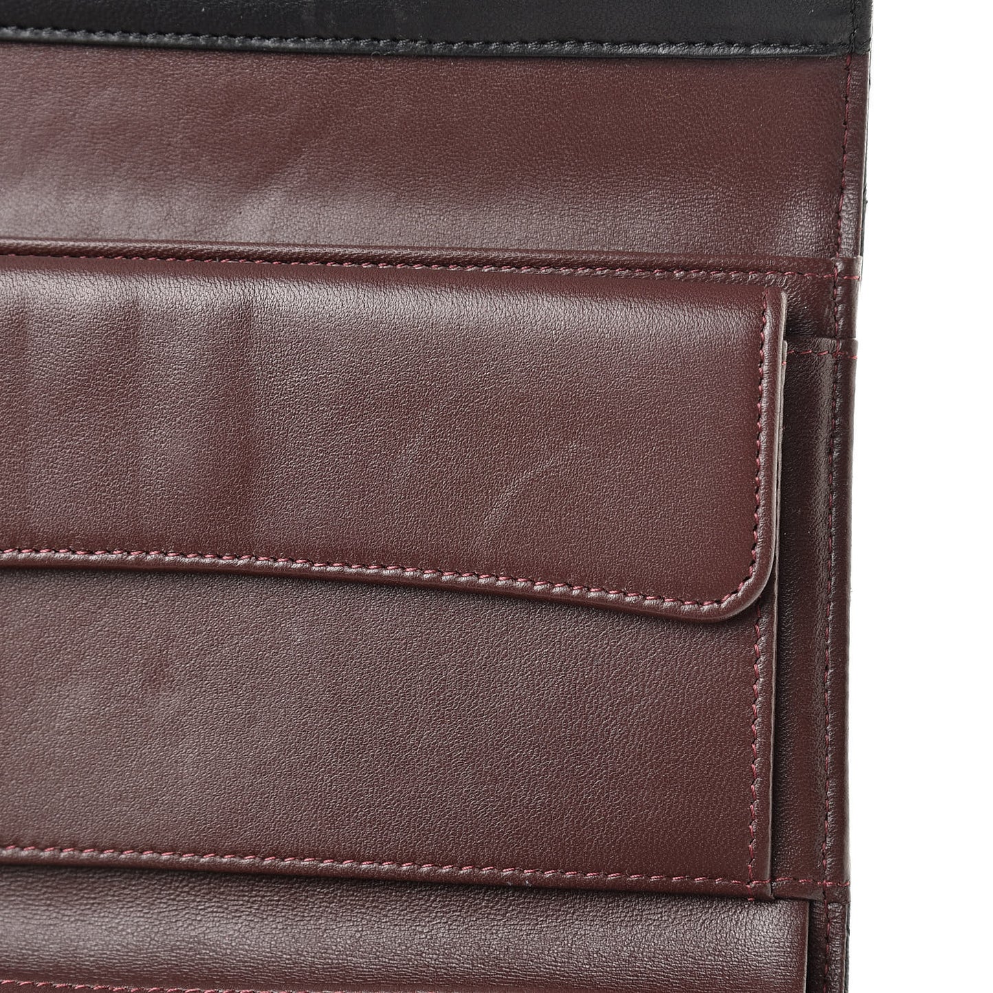 Lambskin Quilted Large Flap Wallet Black