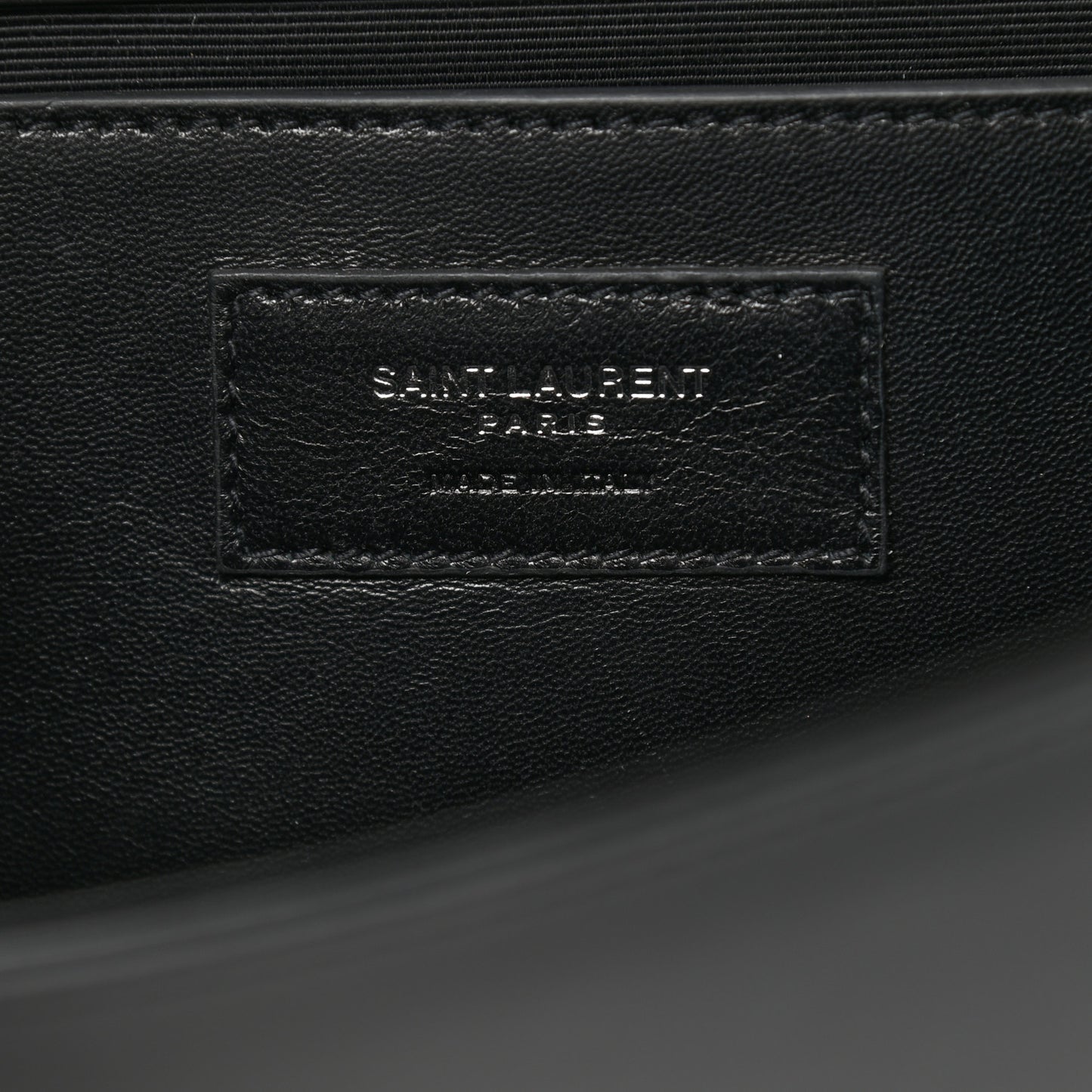 Ribbed Calfskin Opium Monogram Clutch Black