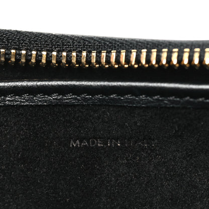 Celine Smooth Calfskin Medium Strap Ava Triomphe Shoulder Bag Black 7 of 10