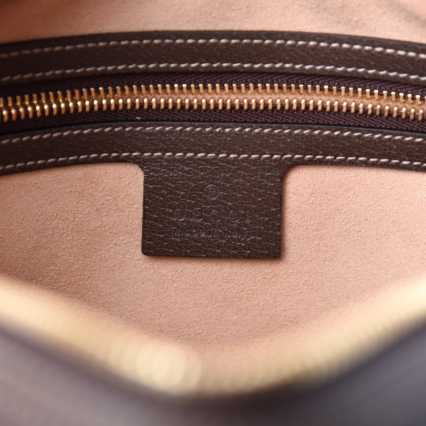 GG Supreme Monogram Web Small Ophidia Shoulder Bag Brown