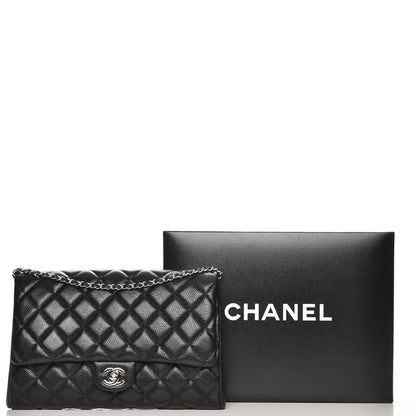 Chanel Caviar Quilted Clutch With Chain Flap Black 8 of 8