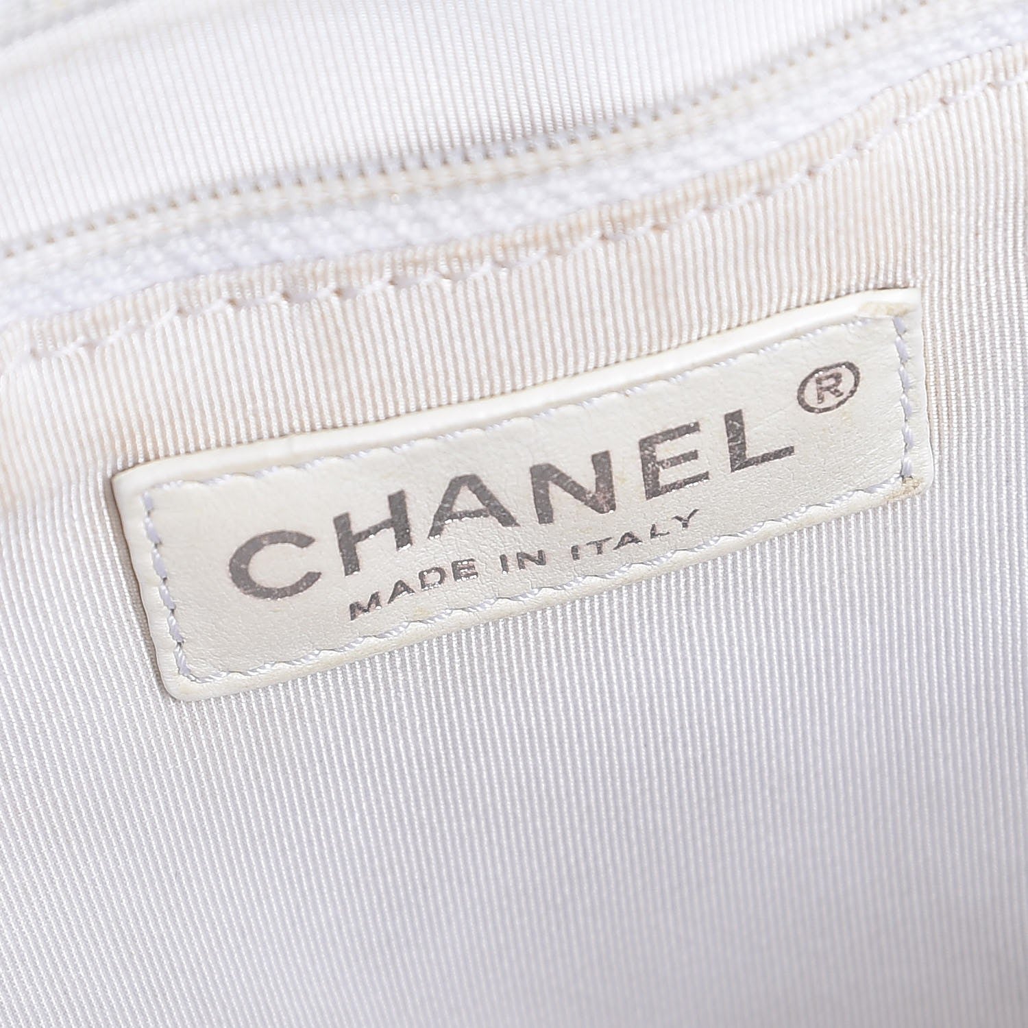 Chanel Caviar Quilted Grand Shopping Tote GST White 6 of 17