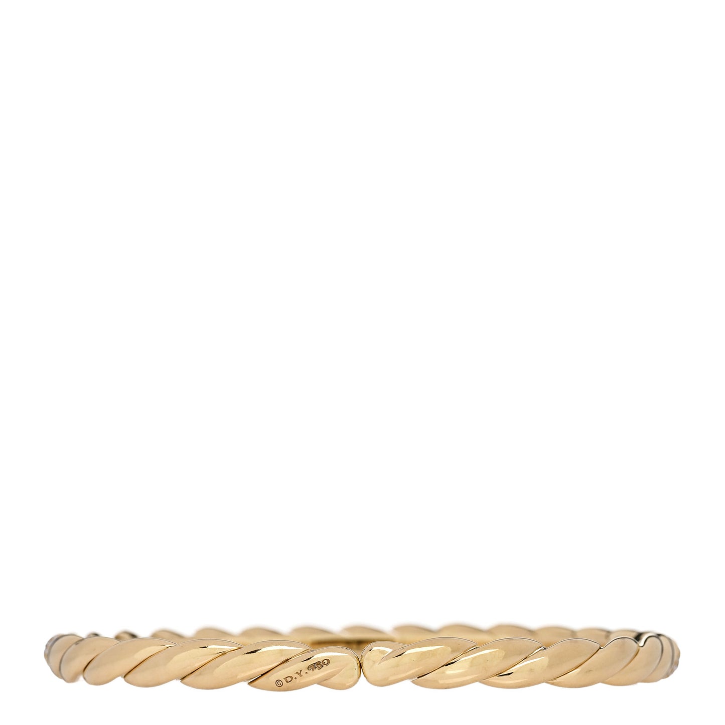 18K Yellow Gold Diamond 5mm Paveflex Single Row Bracelet