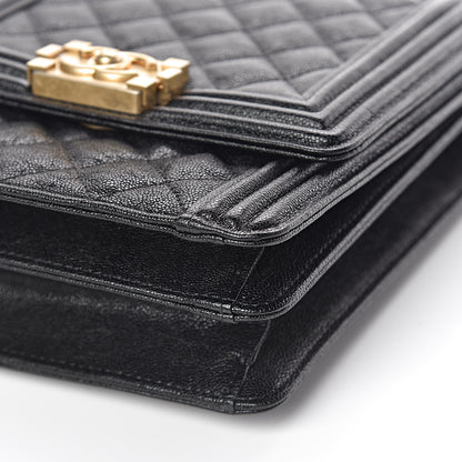 Chanel Caviar Quilted North South Boy Flap Black 10 of 10