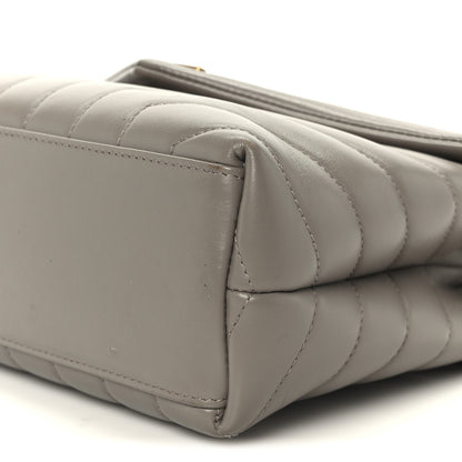 Saint Laurent Calfskin Y Quilted Monogram Small Loulou Chain Satchel Taupe 11 of 11