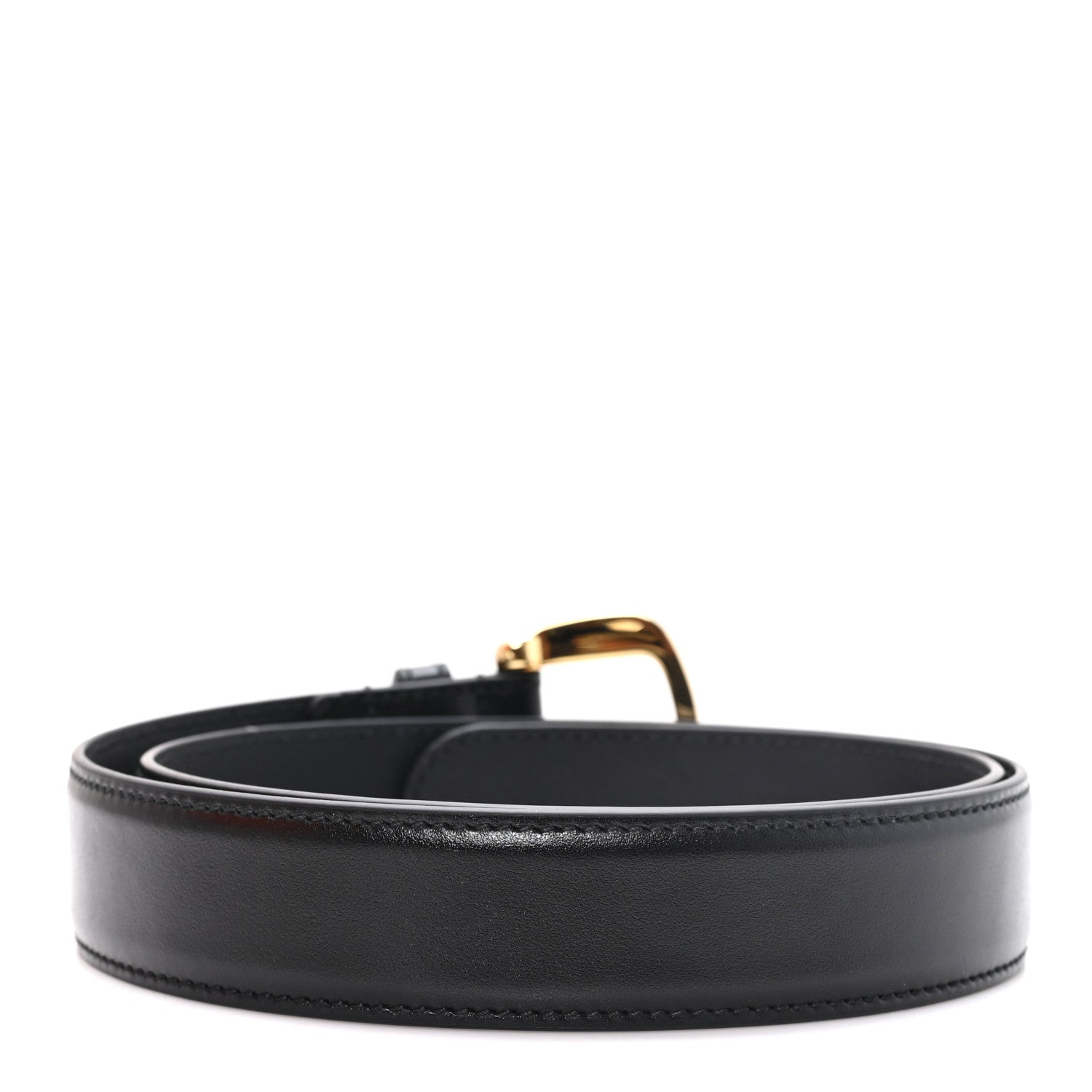 Gucci Plutone Calfskin Crystal Horsebit 30mm Belt 80 32 Black Crystal 2 of 4