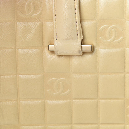 Chanel Lambskin Quilted Chocolate Bar Tote Beige 13 of 15