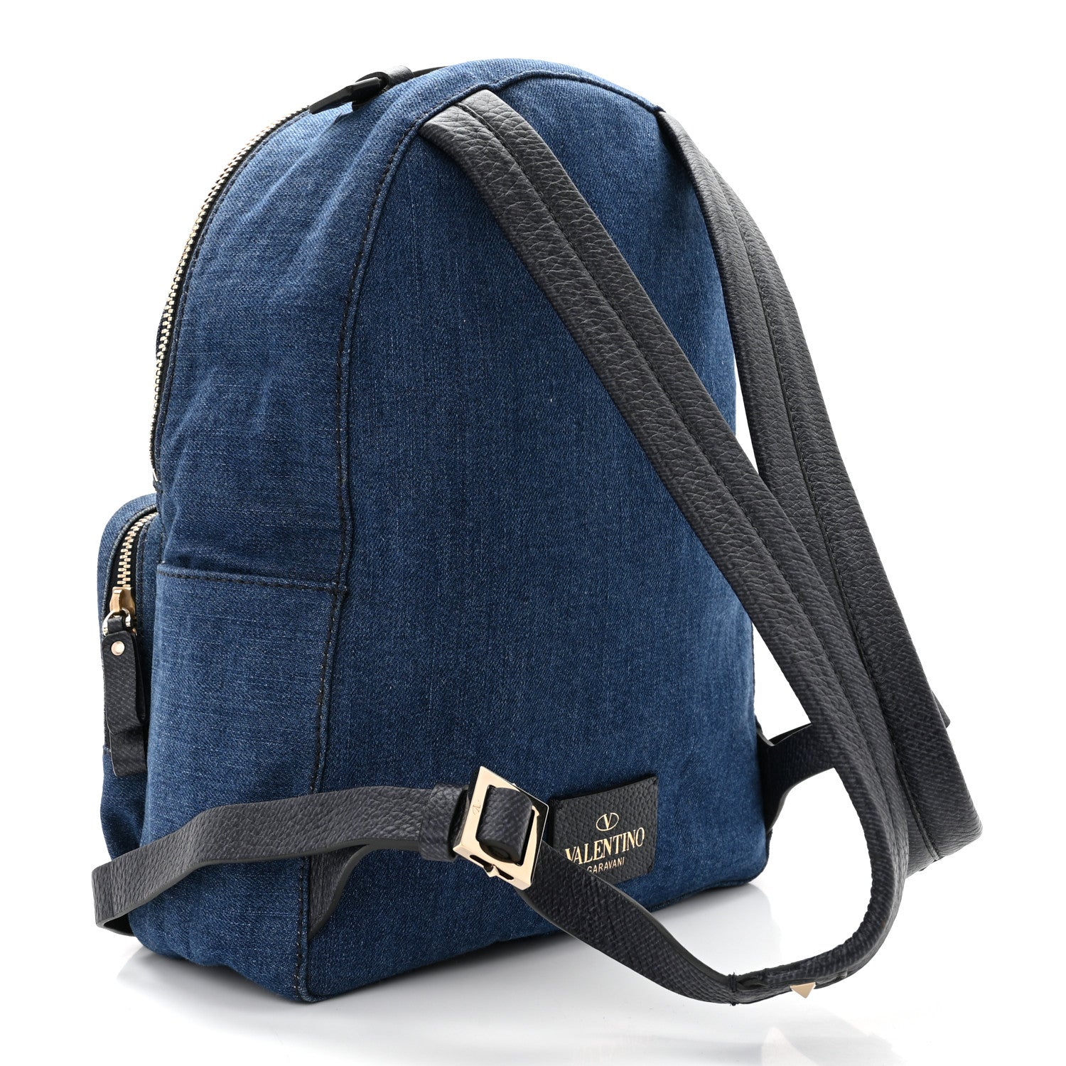 Valentino Garavani Denim Butterfly Backpack Light Denim Multicolor 2 of 8