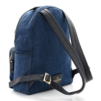 Valentino Garavani Denim Butterfly Backpack Light Denim Multicolor 2 of 8