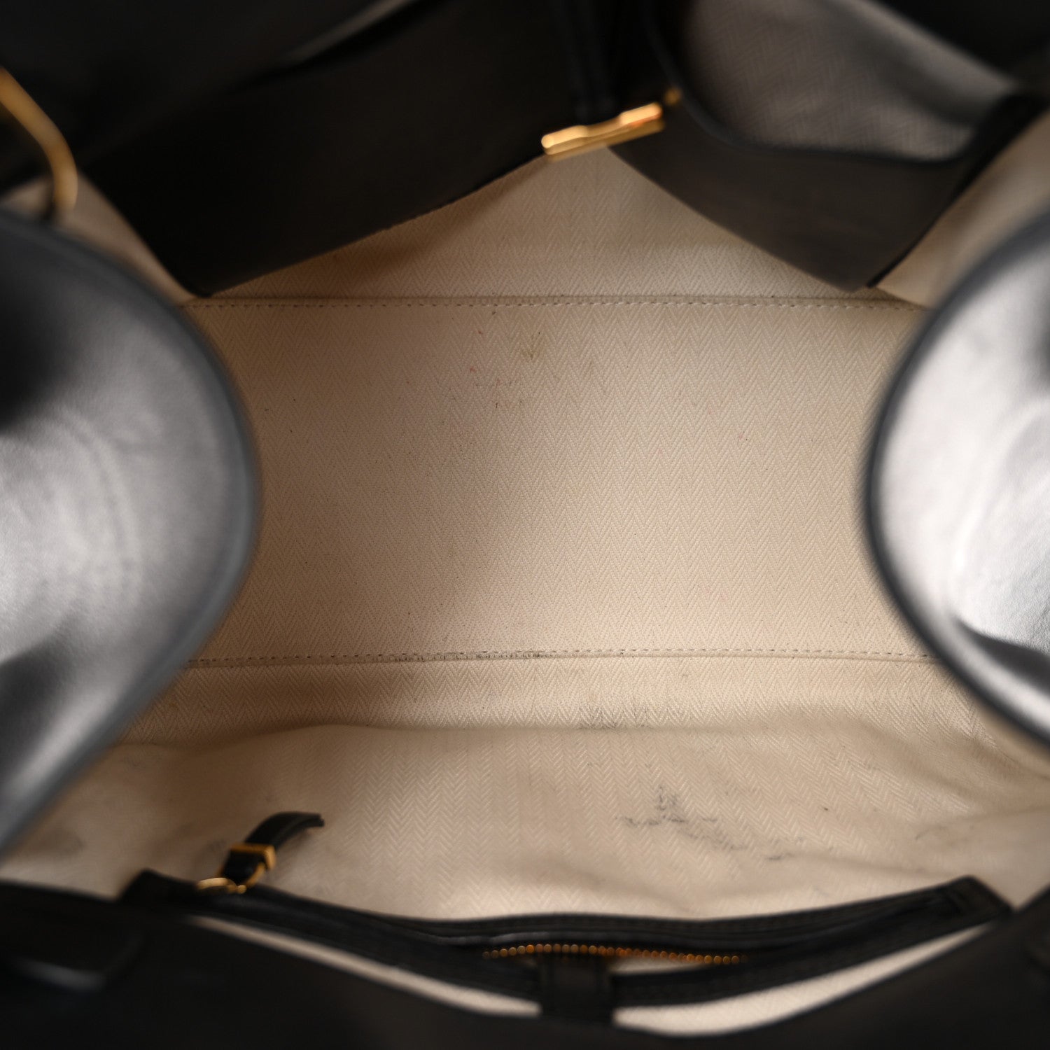 The Row Polished Saddle Calfskin Soft Margaux 12 Black 5 of 11