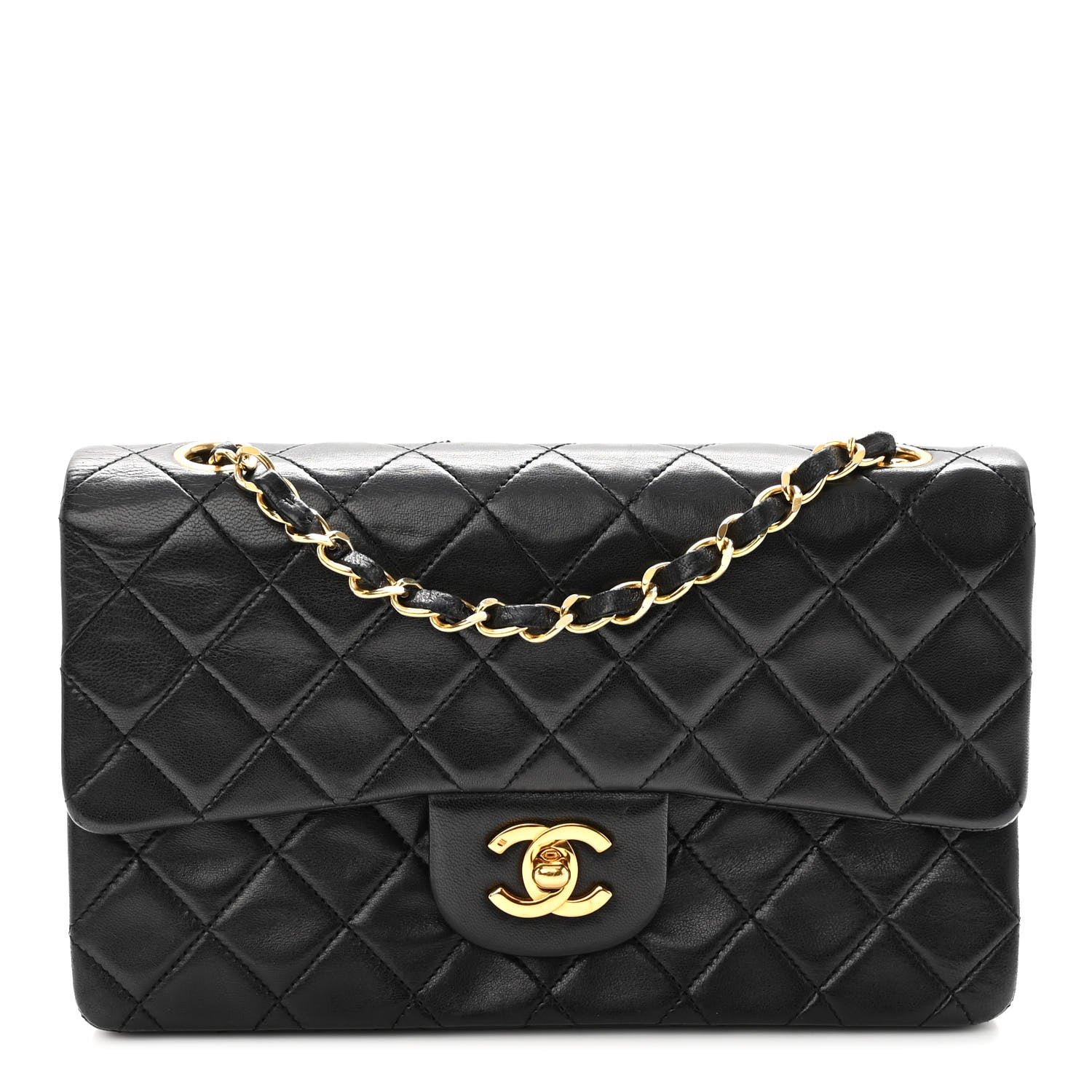 Chanel Lambskin Quilted Small Double Flap Black 1 of 21