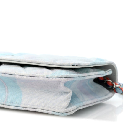 Chanel Canvas Quilted Jungle Jeans Wallet on Chain WOC Multicolor 11 of 13