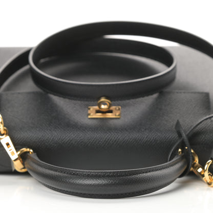 Hermes Epsom Kelly Sellier 25 Black 9 of 39