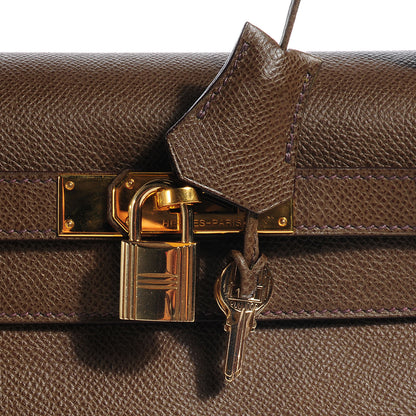 Hermes Epsom Kelly Retourne 28 Chocolate 10 of 10