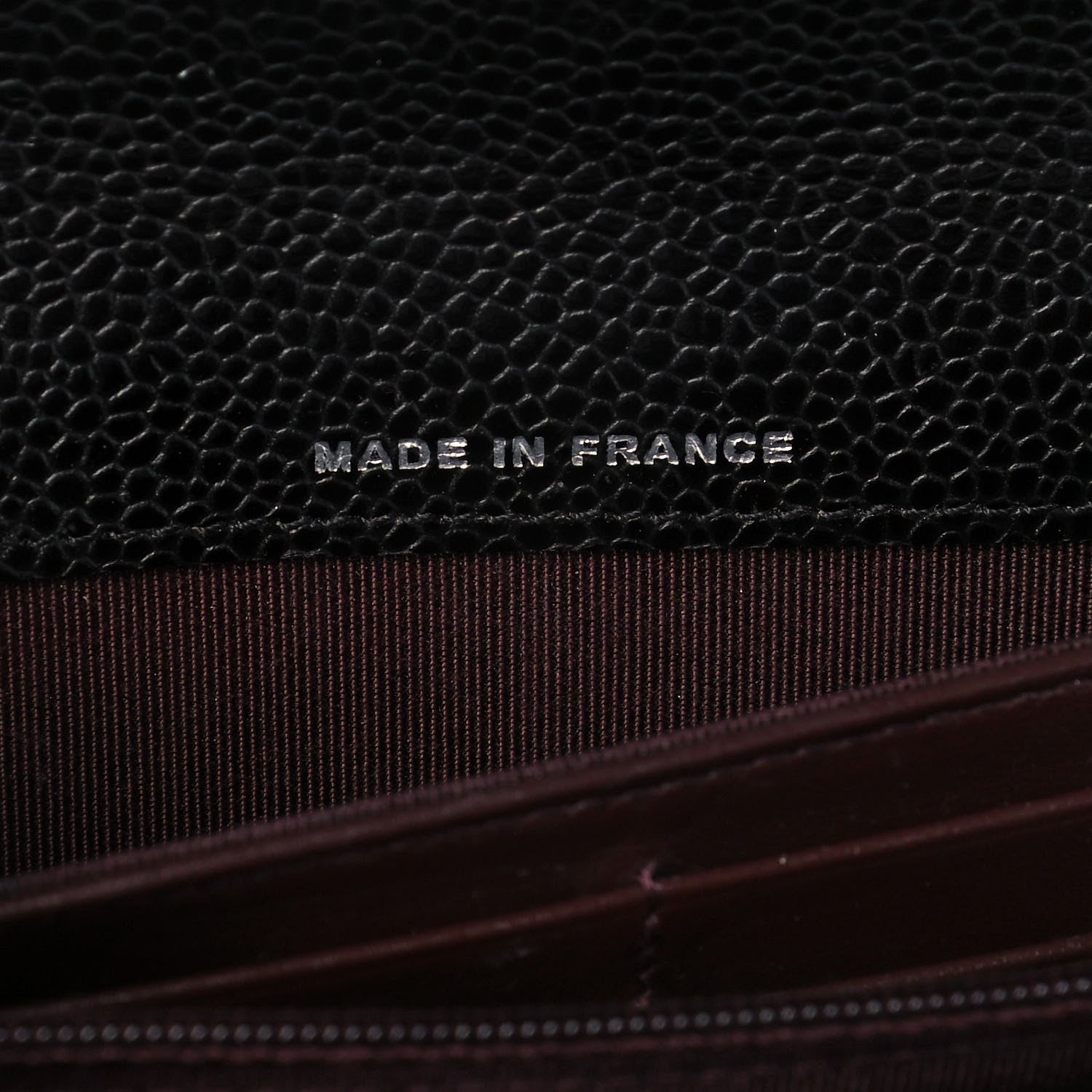 Chanel Caviar Quilted Large Gusset Flap Wallet Black 7 of 14