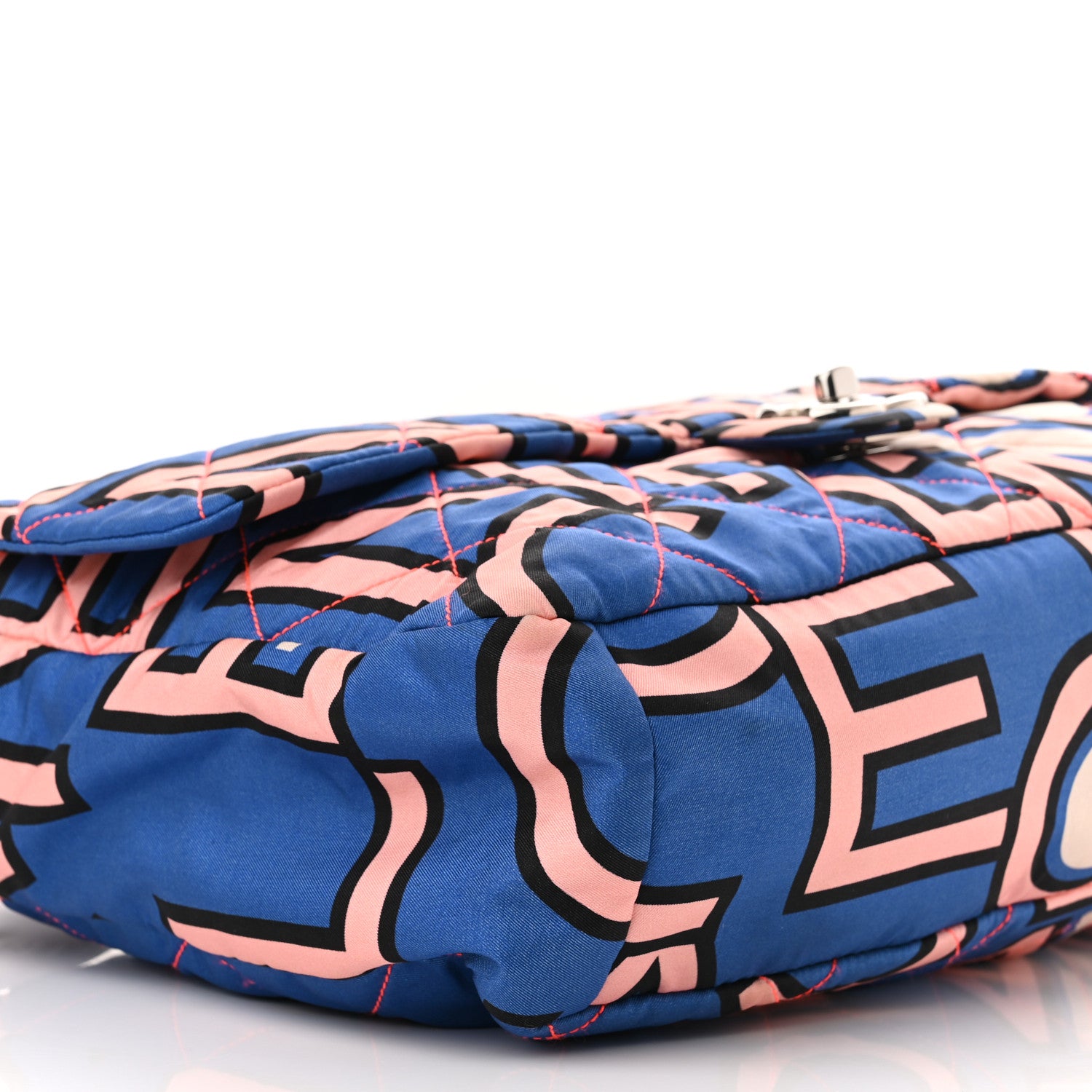Chanel Nylon Printed Maxi Flap Multicolor 9 of 10