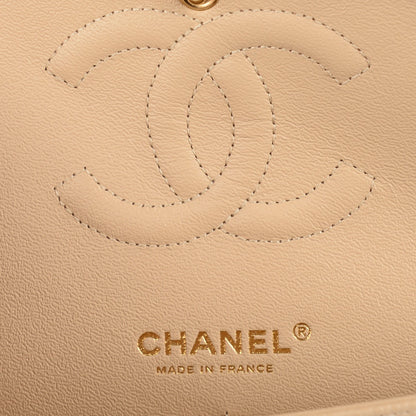 Chanel Caviar Quilted Medium Double Flap Beige Clair 6 of 8