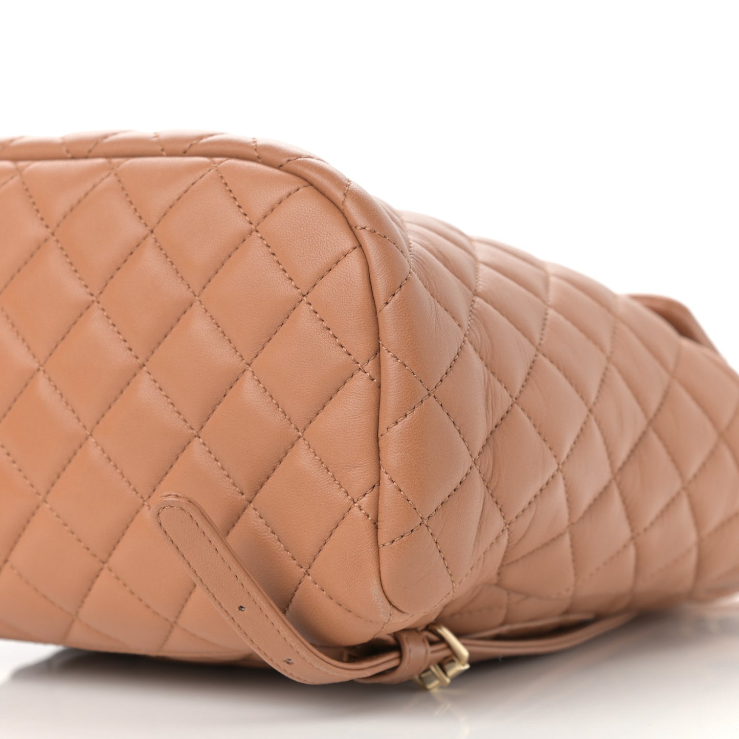 Lambskin Quilted Small Urban Spirit Backpack Brown