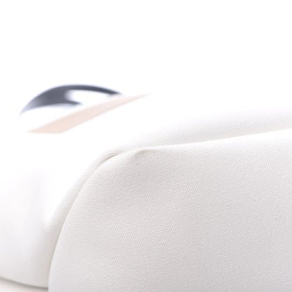 Prada Canvas Racing Logo Tote White 10 of 13