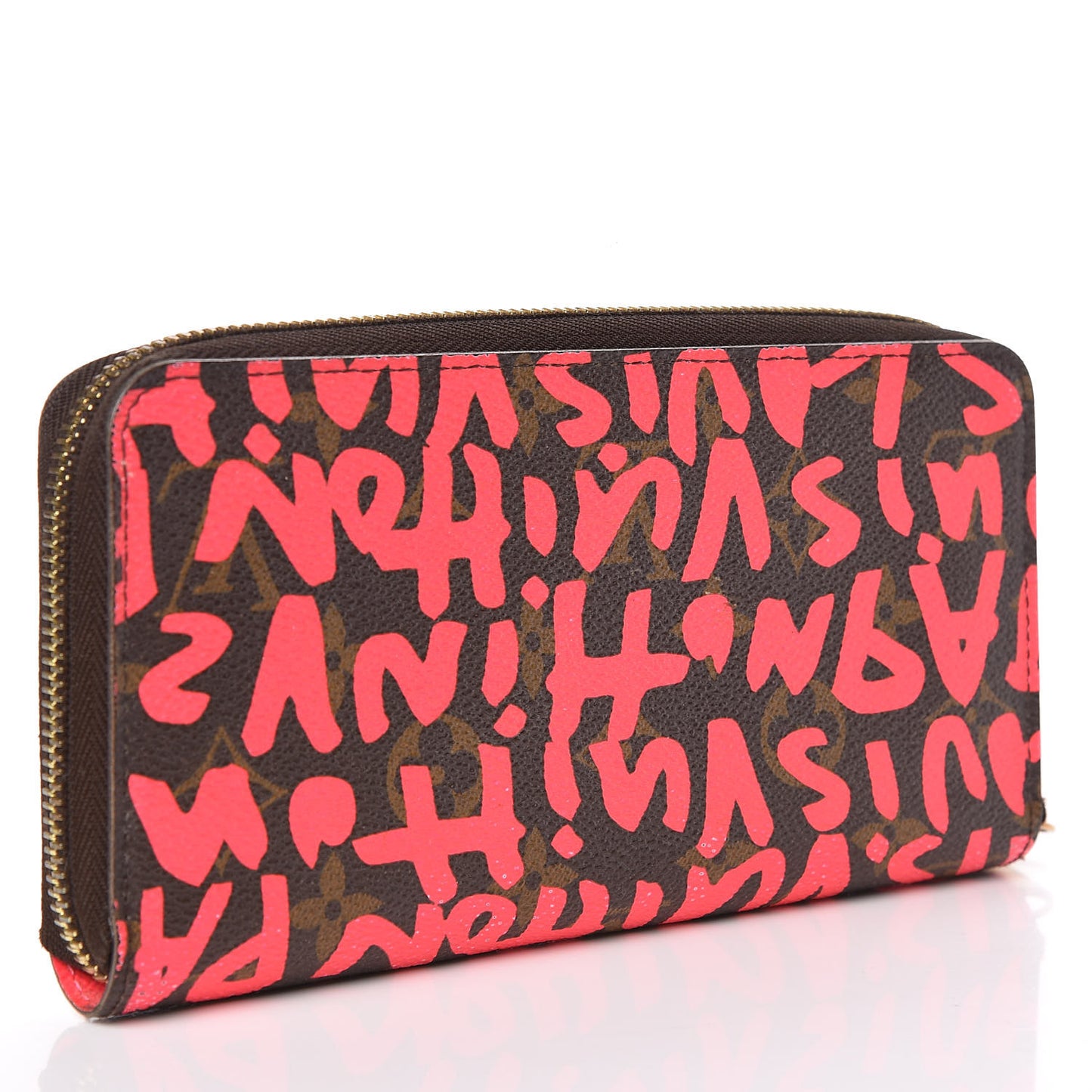 Monogram Graffiti Zippy Wallet Fuchsia