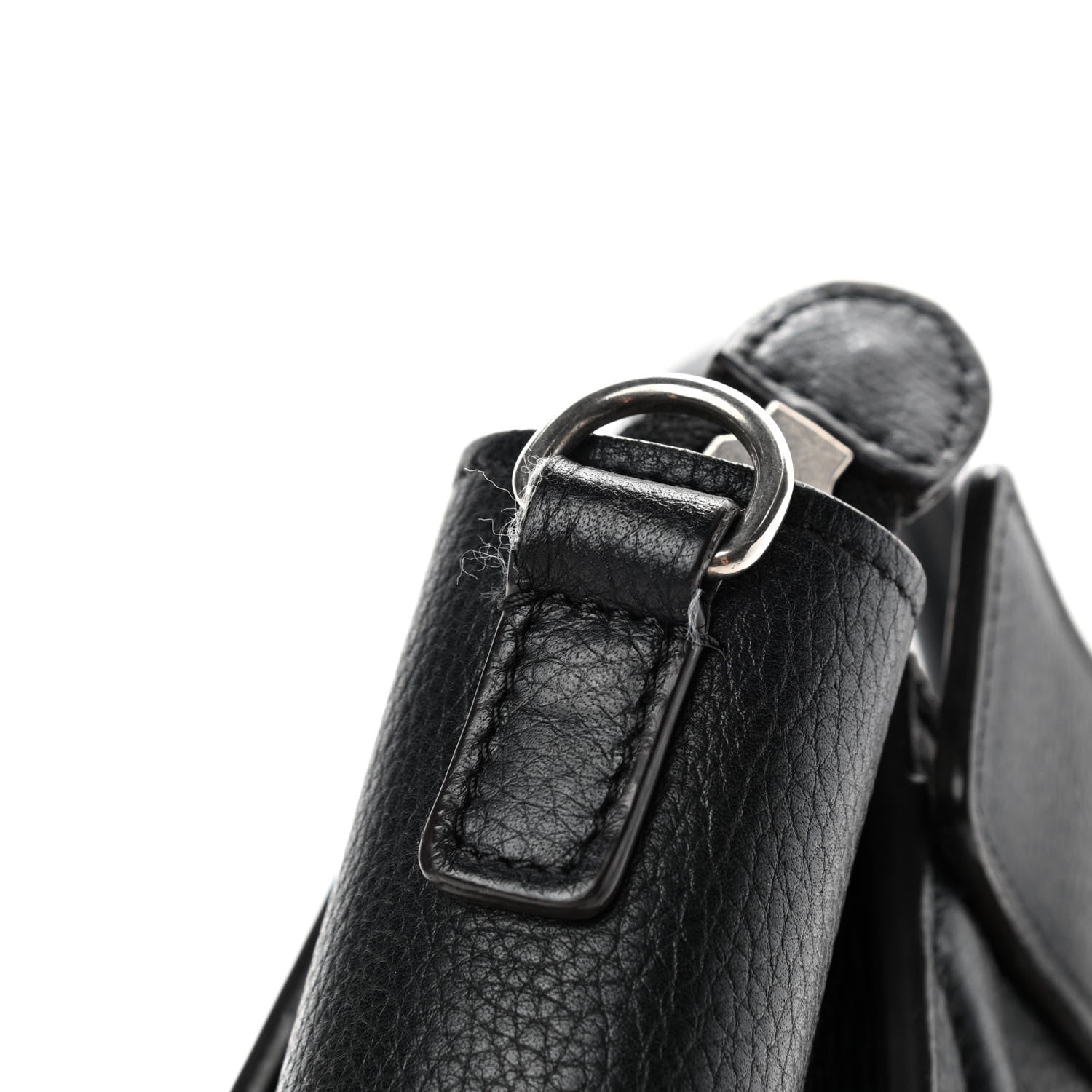 Celine Drummed Calfskin Nano Luggage Black 5 of 7