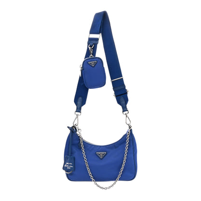 Prada Nylon Re-Edition 2005 Shoulder Bag Indaco 1 of 17