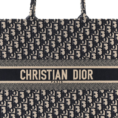Christian Dior Oblique Large Book Tote Blue Multicolor 8 of 10