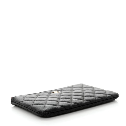 Chanel Caviar Quilted Cosmetic Case Black 4 of 8