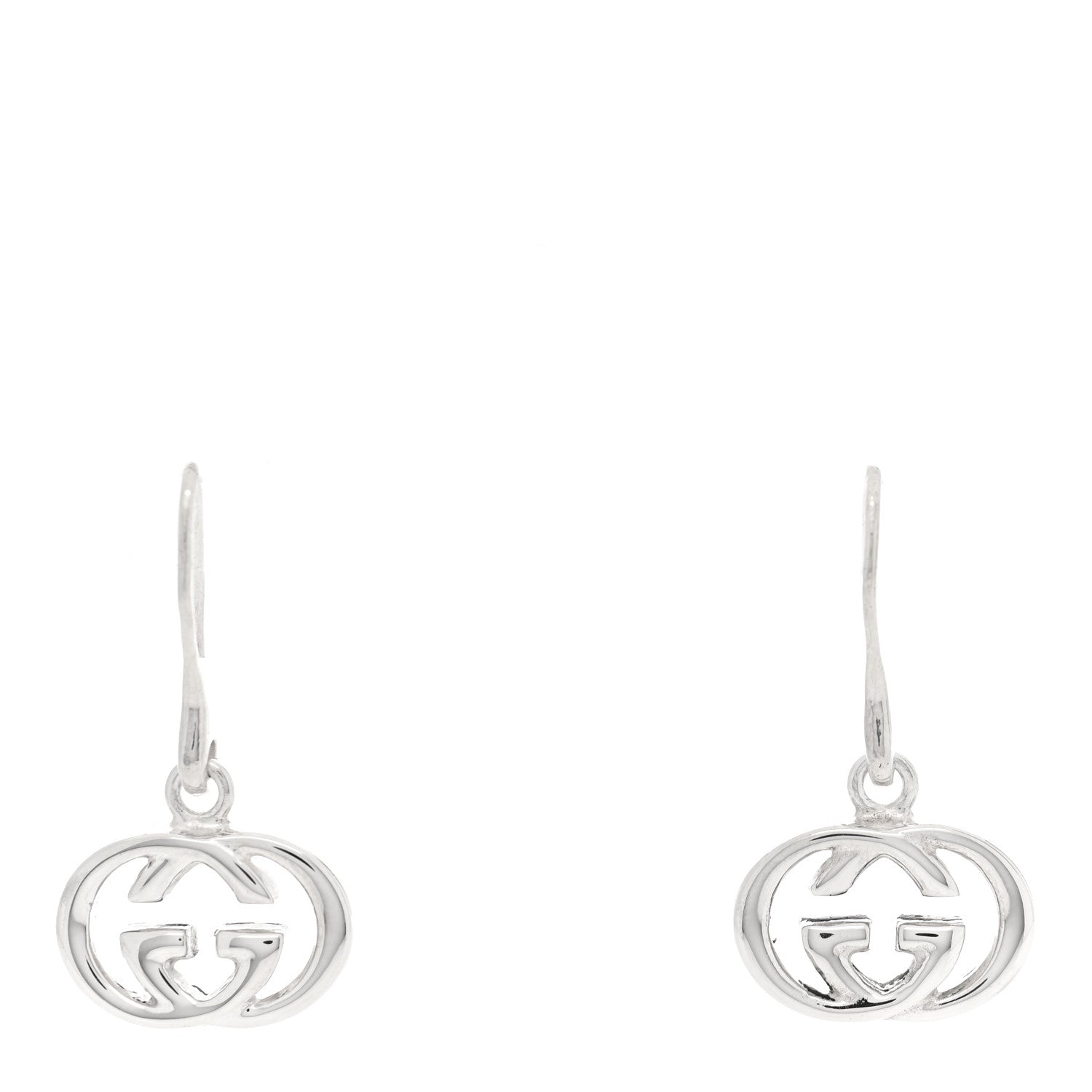 Gucci Sterling Silver Britt Drop Earrings 1 of 5