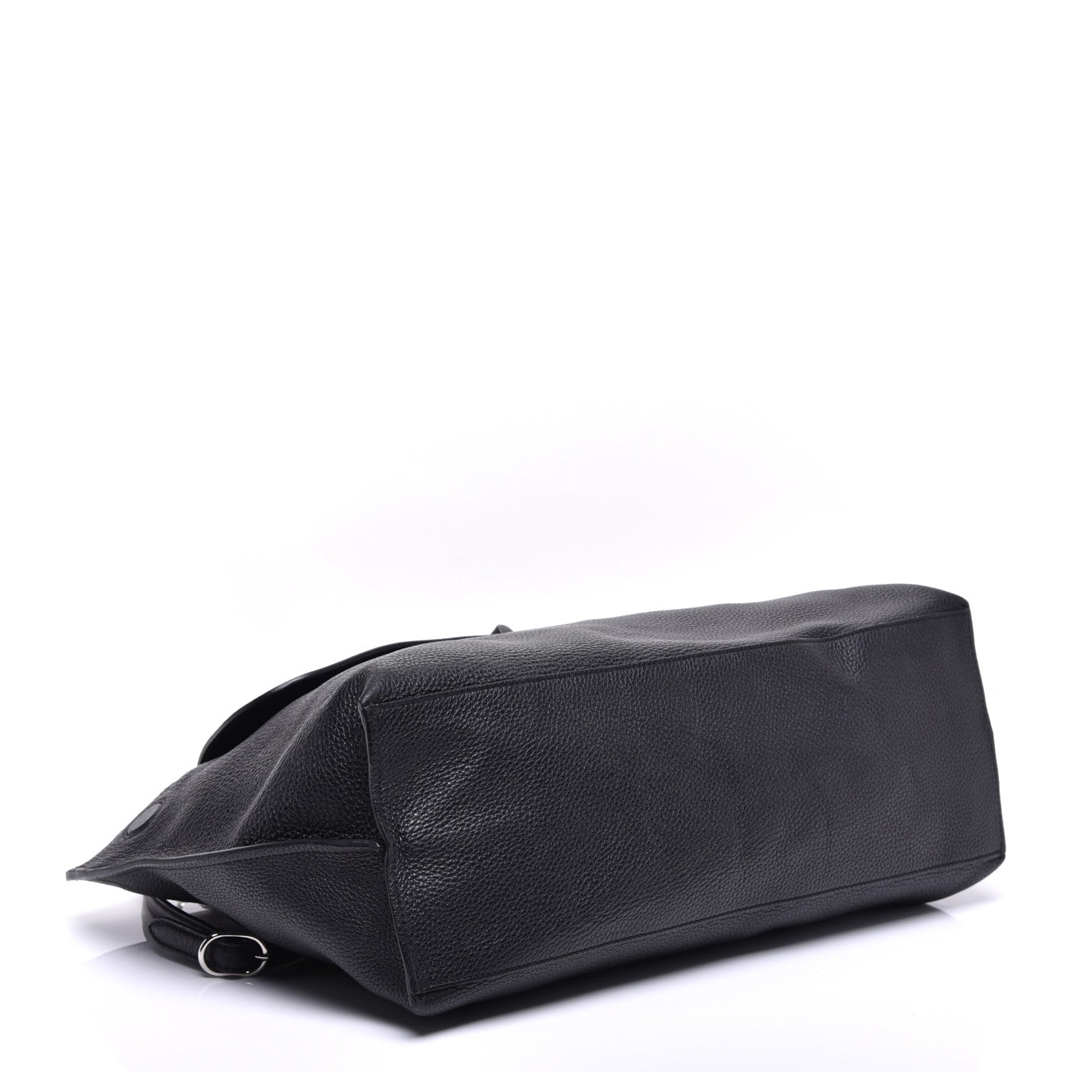 Gucci Pebbled Calfskin Large Bamboo Daily Top Handle Bag Black 5 of 11