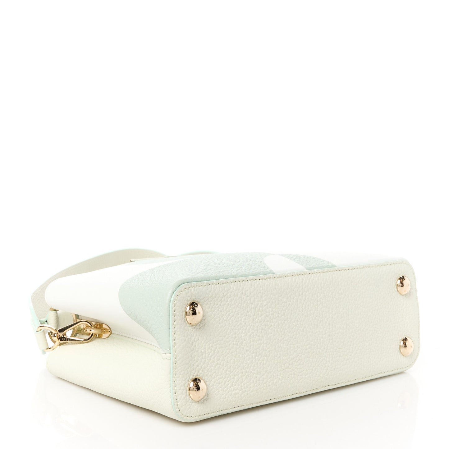 Taurillon Monogram Flower Capucines BB Jade