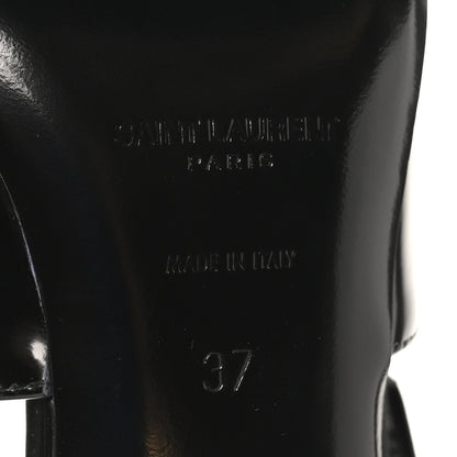 Saint Laurent Vitello Marilyn Lee 75 Slingback Pumps 37 Black 9 of 10