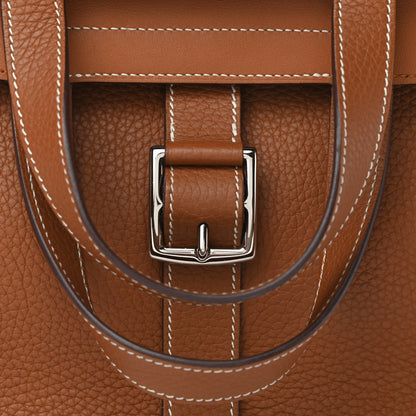 Hermes Taurillon Clemence Halzan 31 Gold 10 of 14