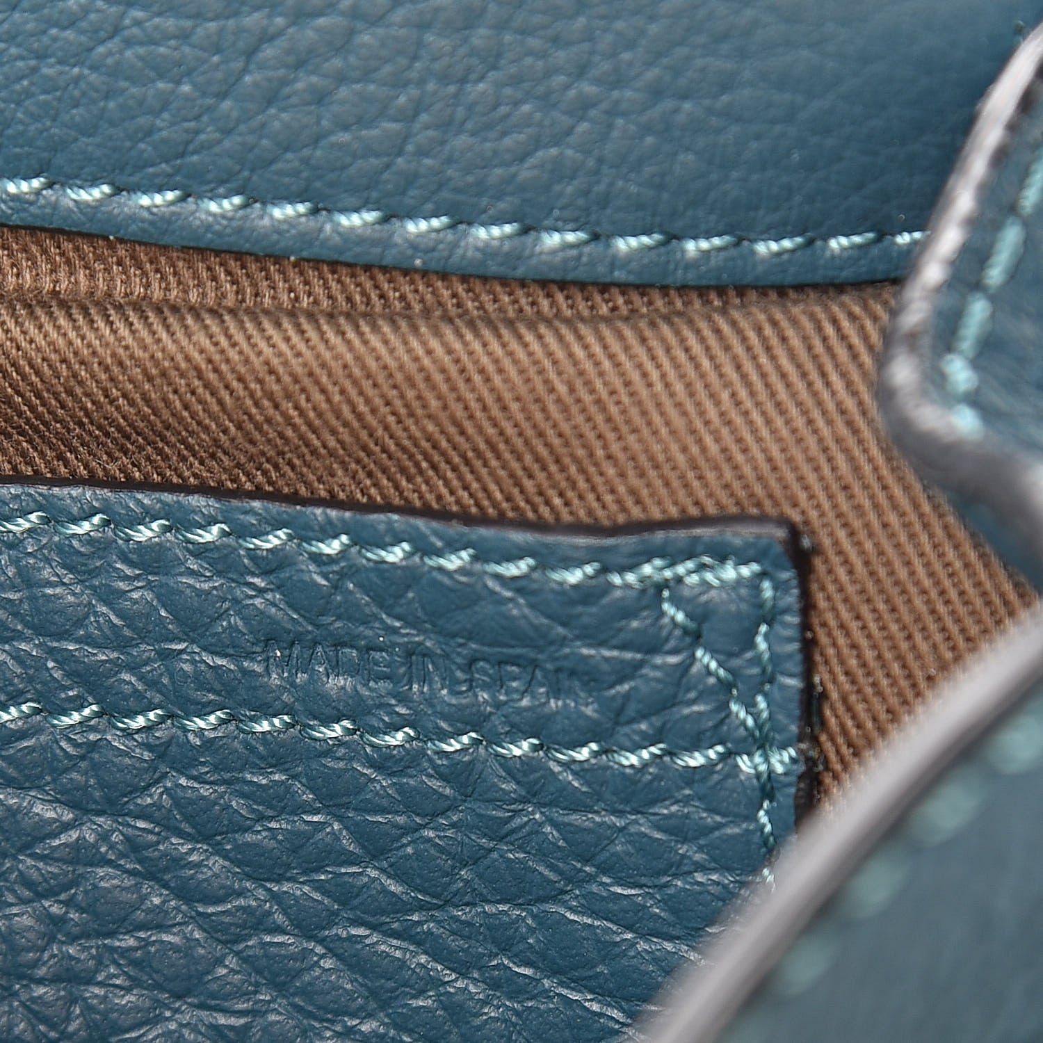 Chloe Calfskin Mini Marcie Round Crossbody Bag Teal 7 of 17