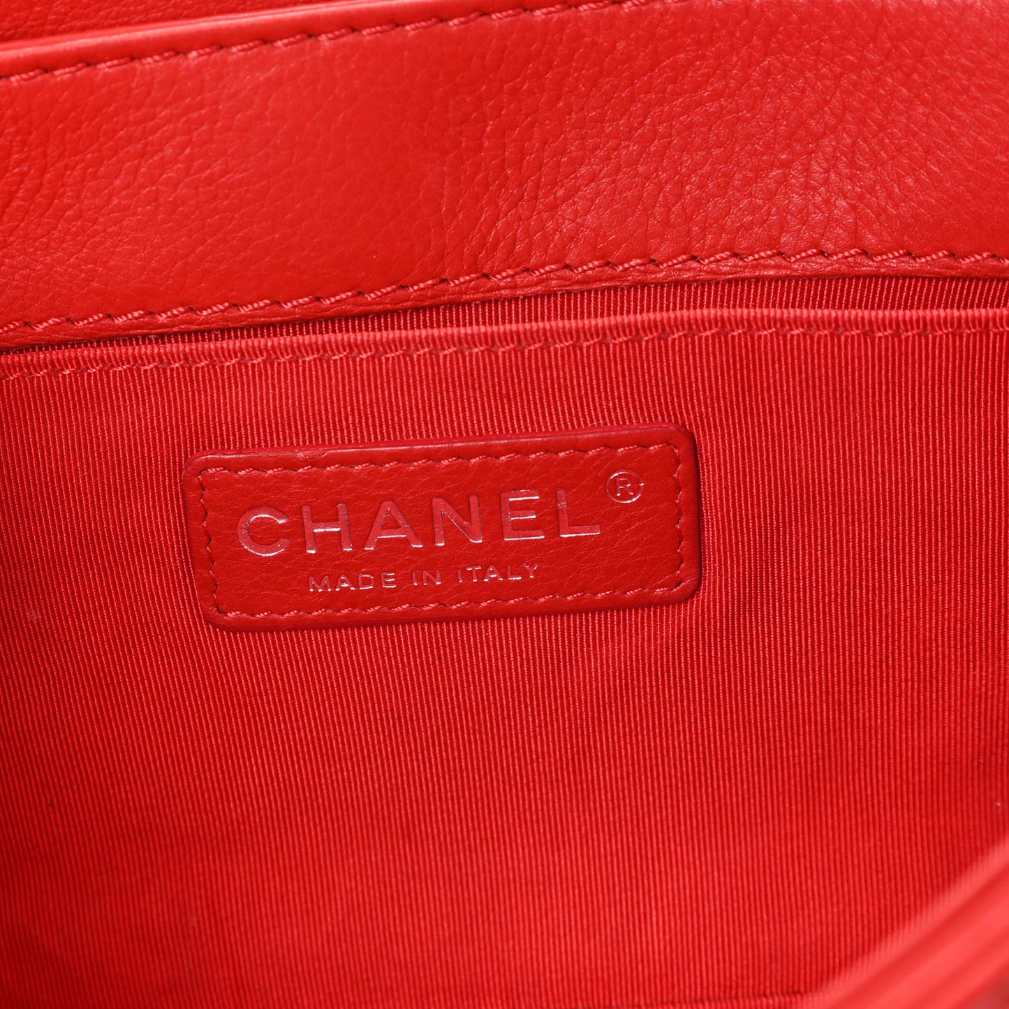 Calfskin Medium Boy Reverso Flap Red