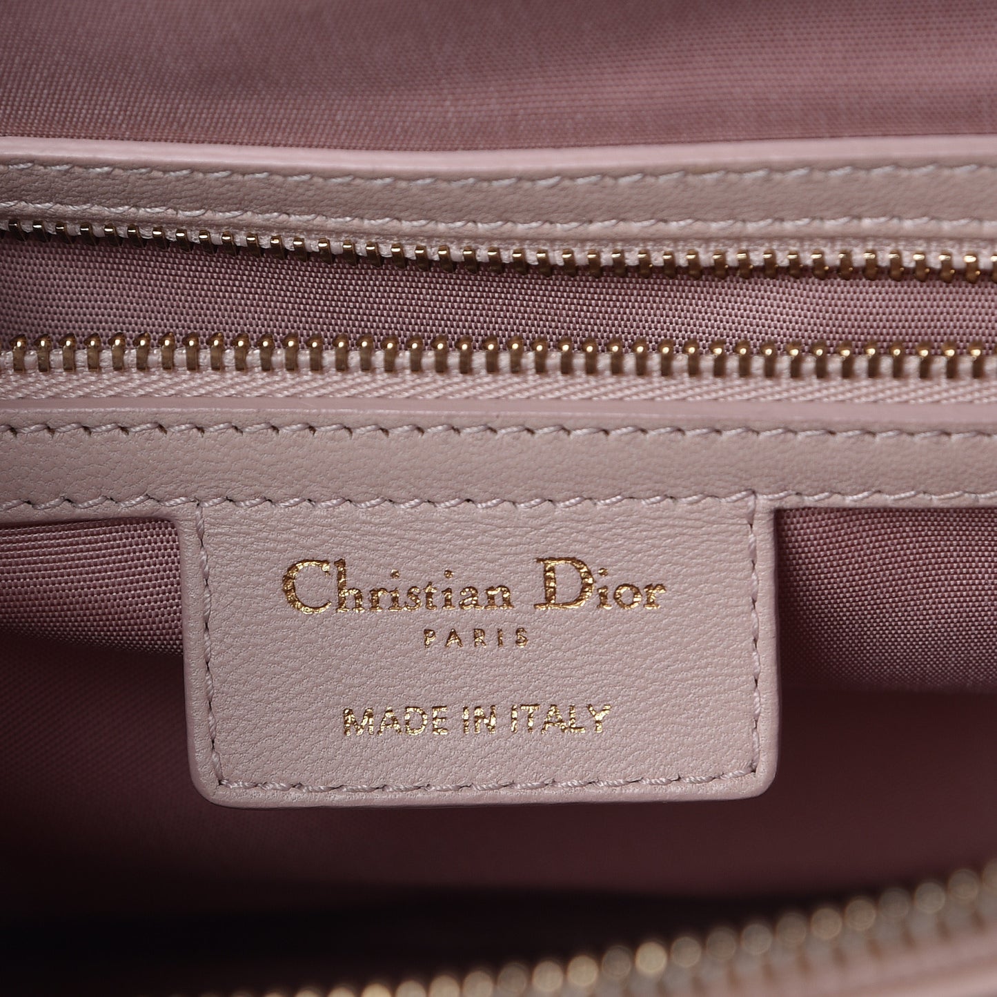 Lambskin Cannage Small Dior Soft Zipped Shopping Tote Light Pink