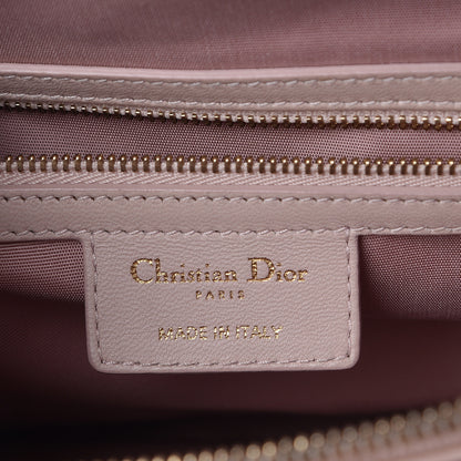 Christian Dior Lambskin Cannage Small Dior Soft Zipped Shopping Tote Light Pink 6 of 10