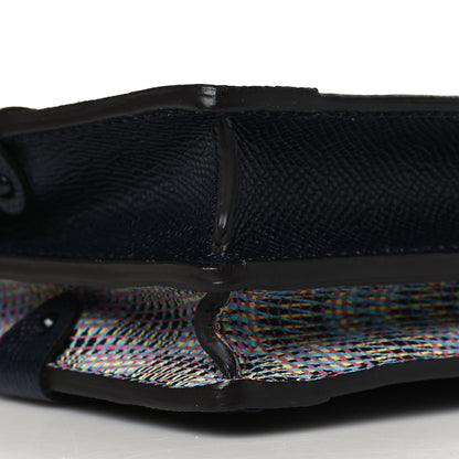Louis Vuitton Calfskin Monogram LV Pop Trunk Clutch Blue 7 of 8