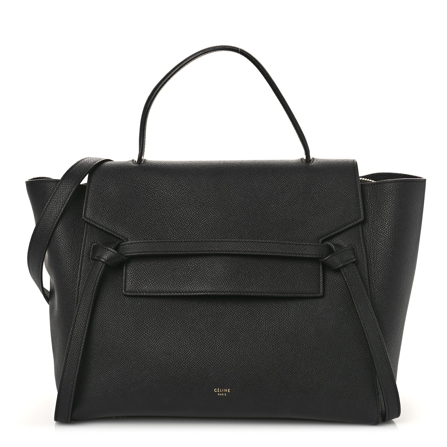 Celine Grained Calfskin Mini Belt Bag Black 1 of 8