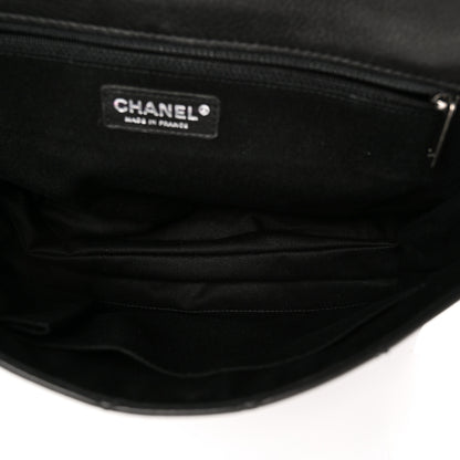Chanel Goatskin Quilted Paris Dallas Saddle Bag Black 7 of 21