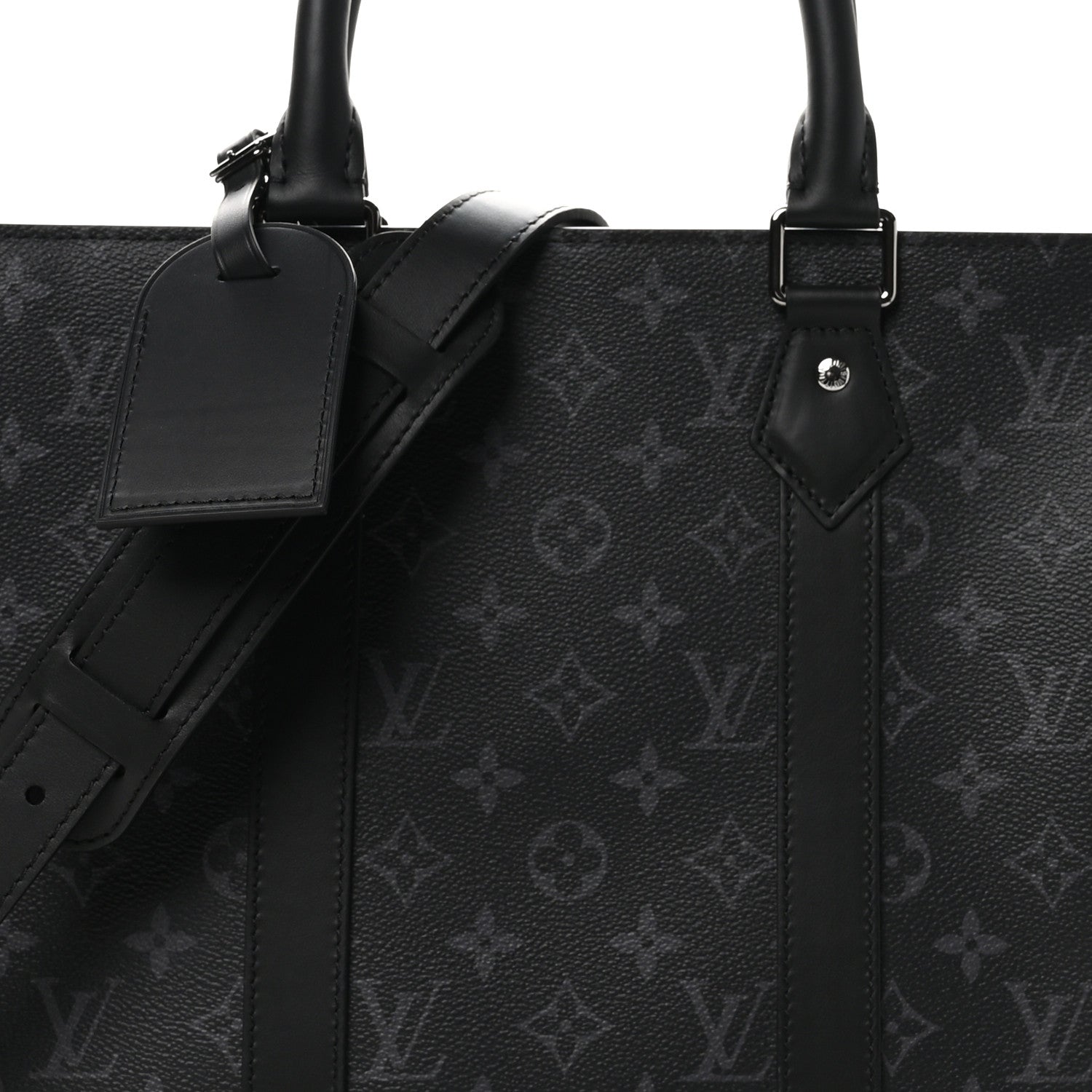 Louis Vuitton Monogram Eclipse Sac Plat Horizontal Zipper 1637576