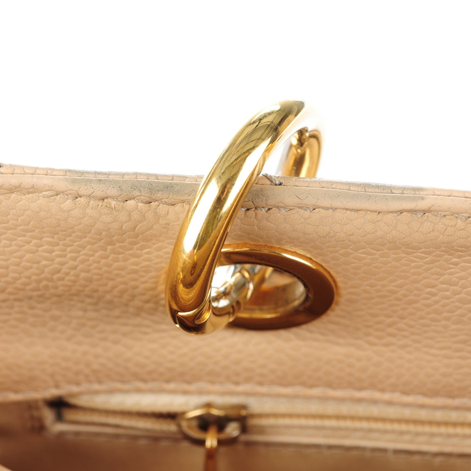 Chanel Caviar Quilted Grand Shopping Tote GST Beige Clair 8 of 8