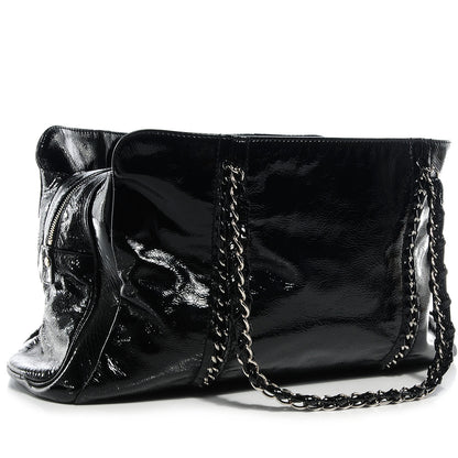 Chanel Patent Calfskin Large Luxe Ligne Tote Black 3 of 7