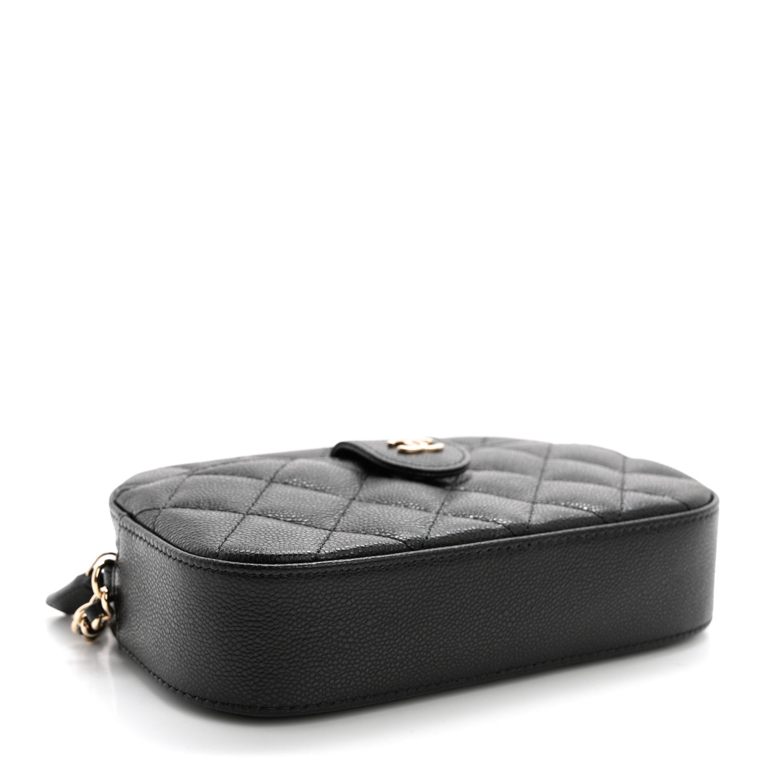 Chanel Caviar Quilted Chain Camera Bag Black 4 of 12
