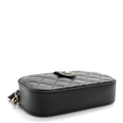 Chanel Caviar Quilted Chain Camera Bag Black 4 of 12